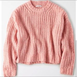 American Eagle Pink Knit Sweater